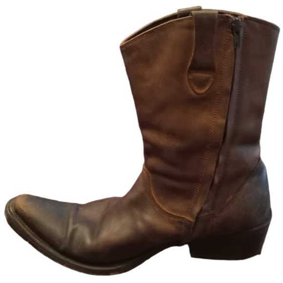 GUC | HTF "P Custer" | 🤠👢Cowboy Boots👢🤠 | Dark Brown | Men's | Size: 10.5 - Picture 7 of 16